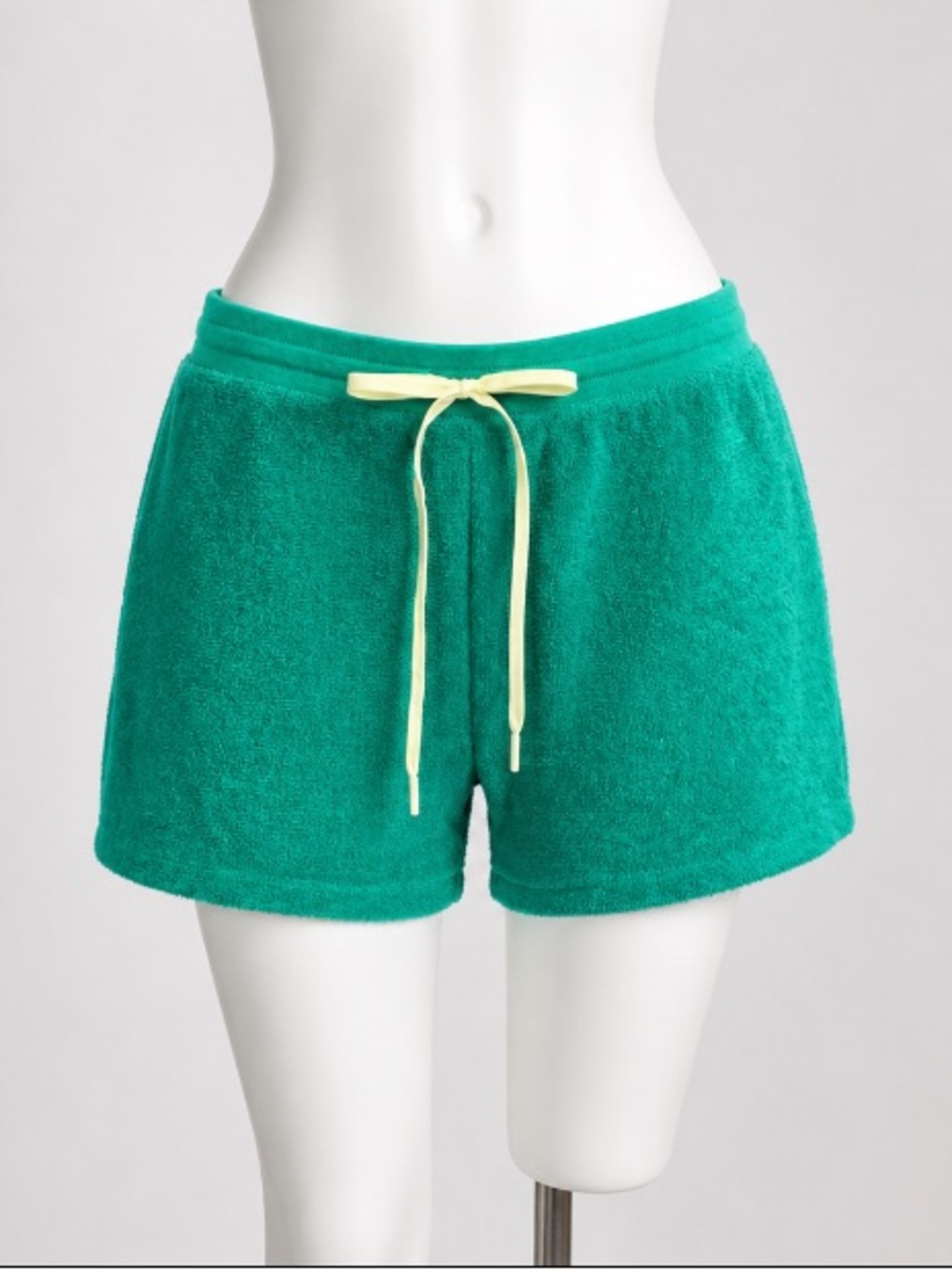 New Outerknown Women’s Teal Terry Drawstring Lounge Shorts Size XS